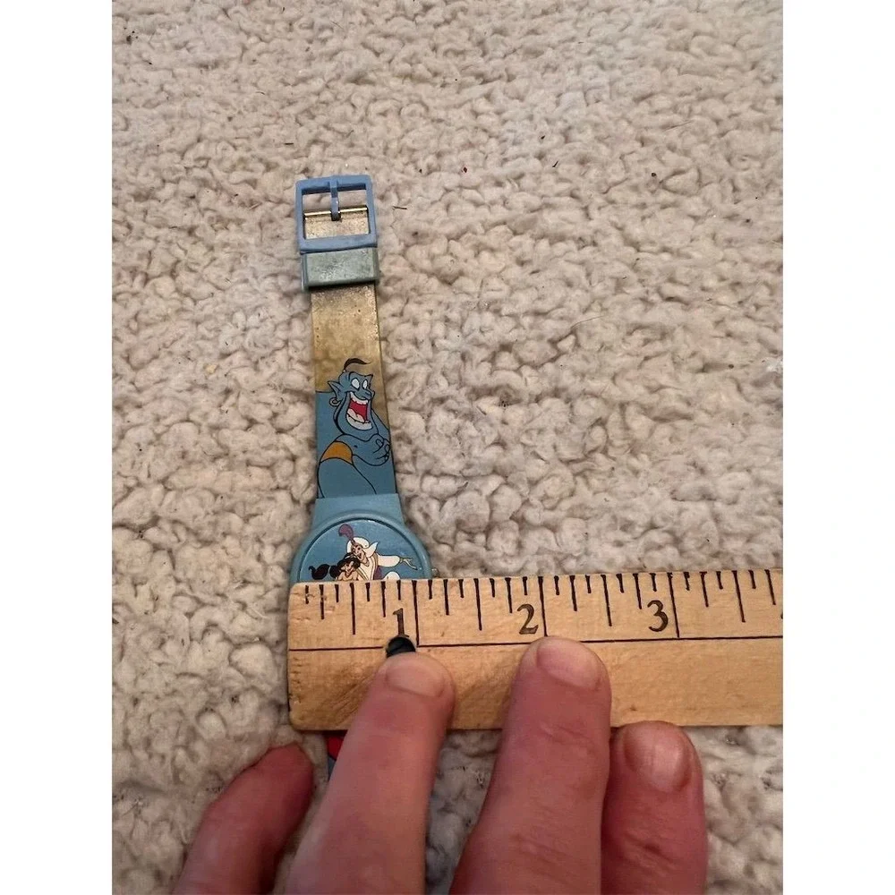 Vintage Disney Aladdin Genie Kids Digital Watch‎ Blue Quartz tested